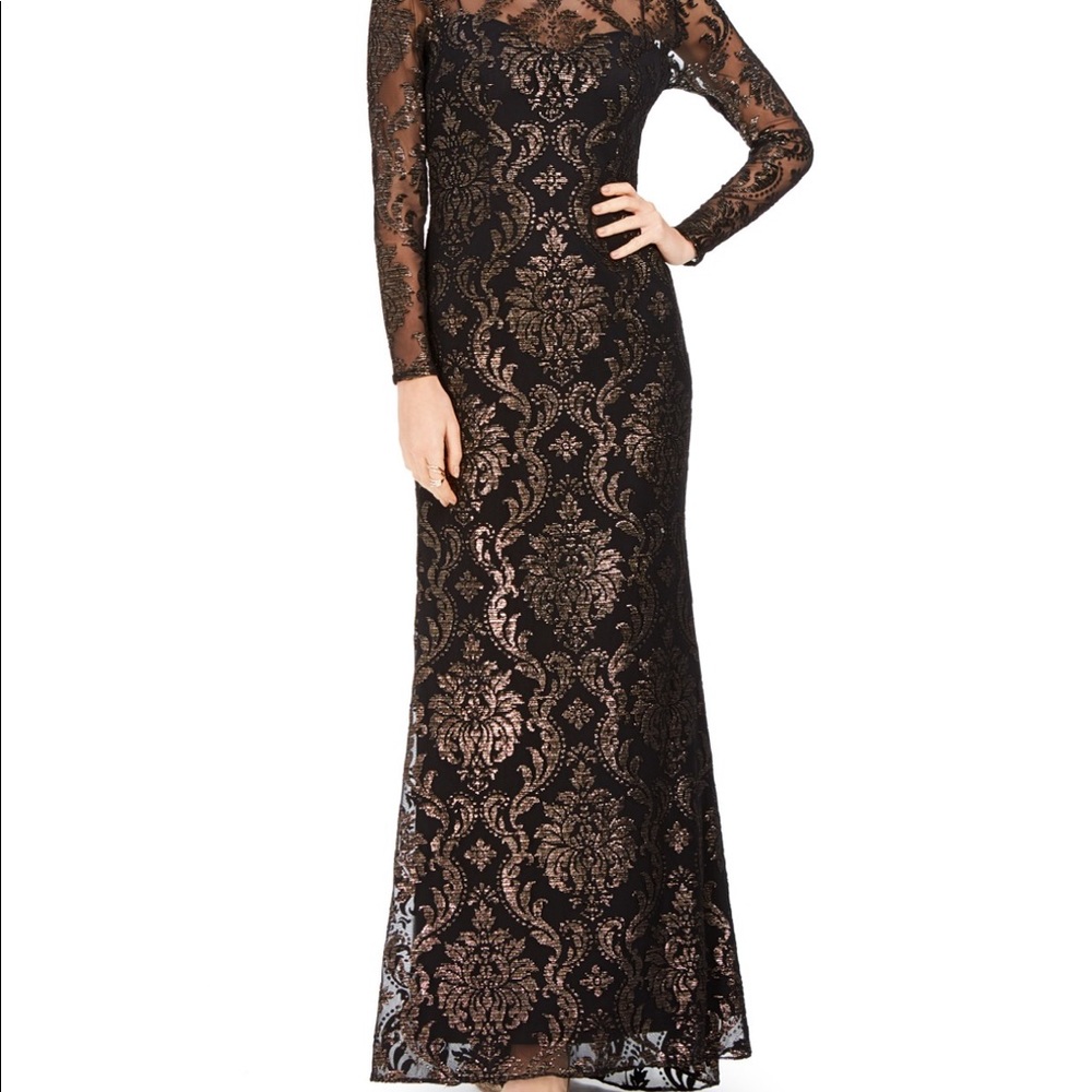 Adrianna Papell Illusion Gown
